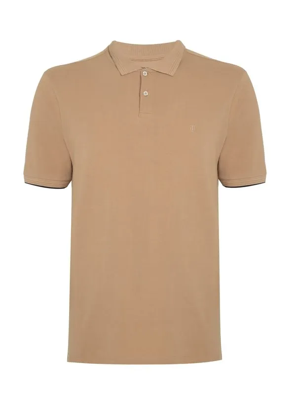 Polo Comfort Fit Gola Jacquard Masculina Individual G
