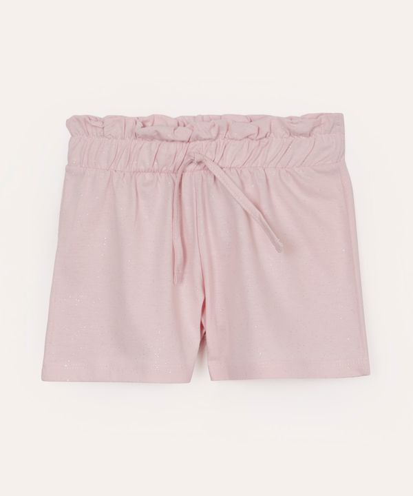 short infantil clochard glitter rosa 6