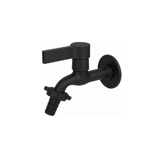 Torneira Tanque/Jardim Parede Bica Curta Preto 1128 Alpha Torneira para Tanque/Jardim Parede Curta 1128 C65 Preto
