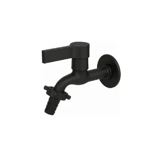 Torneira Tanque/Jardim Parede Bica Curta Preto 1128 Alpha Torneira para Tanque/Jardim Parede Curta 1128 C65 Preto