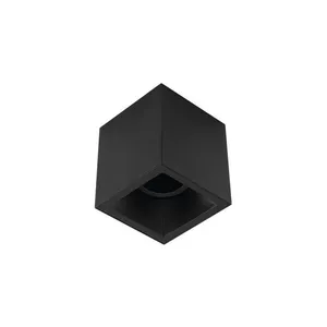 Spot De Sobrepor Recuado Stella Square Out Ar70 Gu10 Bivolt Preto