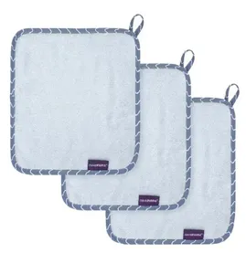 Kit Paninhos de Banho Bambu com 3 unidades Clevamama Azul