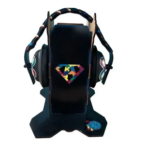 Abafador de Ruido Preto para Autistas 12 DB com suporte Infinity Black decorativo