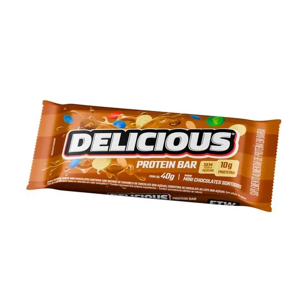 Barra de Proteínas FTW Sabor Mini Chocolates Sortidos Deicious Protein Bar 40g