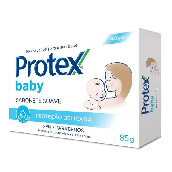 Kit Sabonete Barra Protex Baby Proteção 3 Unidades 85g