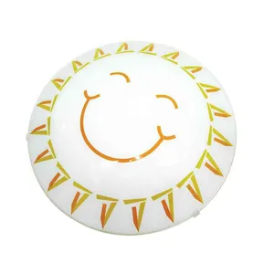 Plafon de aço para 1 lâmpada E27 Sol 25cm bivolt 60W branco Bronzearte