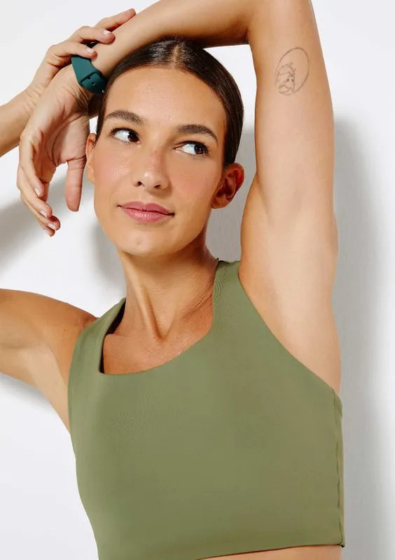 Top Esportivo Feminino Nadador Easy Care - Verde XP