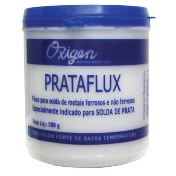 Fluxo para solda prata 500 g prataflux - OXIGEN