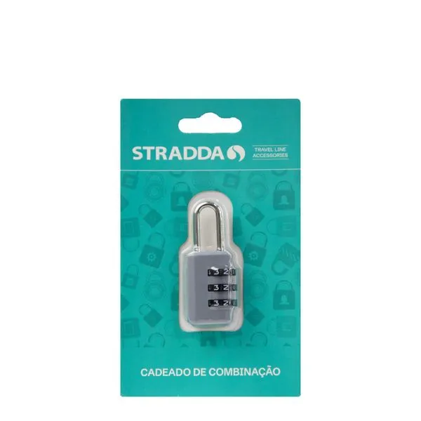 Cadeado com Segredo Stradda CINZA