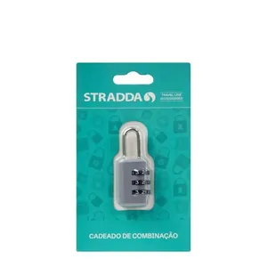 Cadeado com Segredo Stradda CINZA