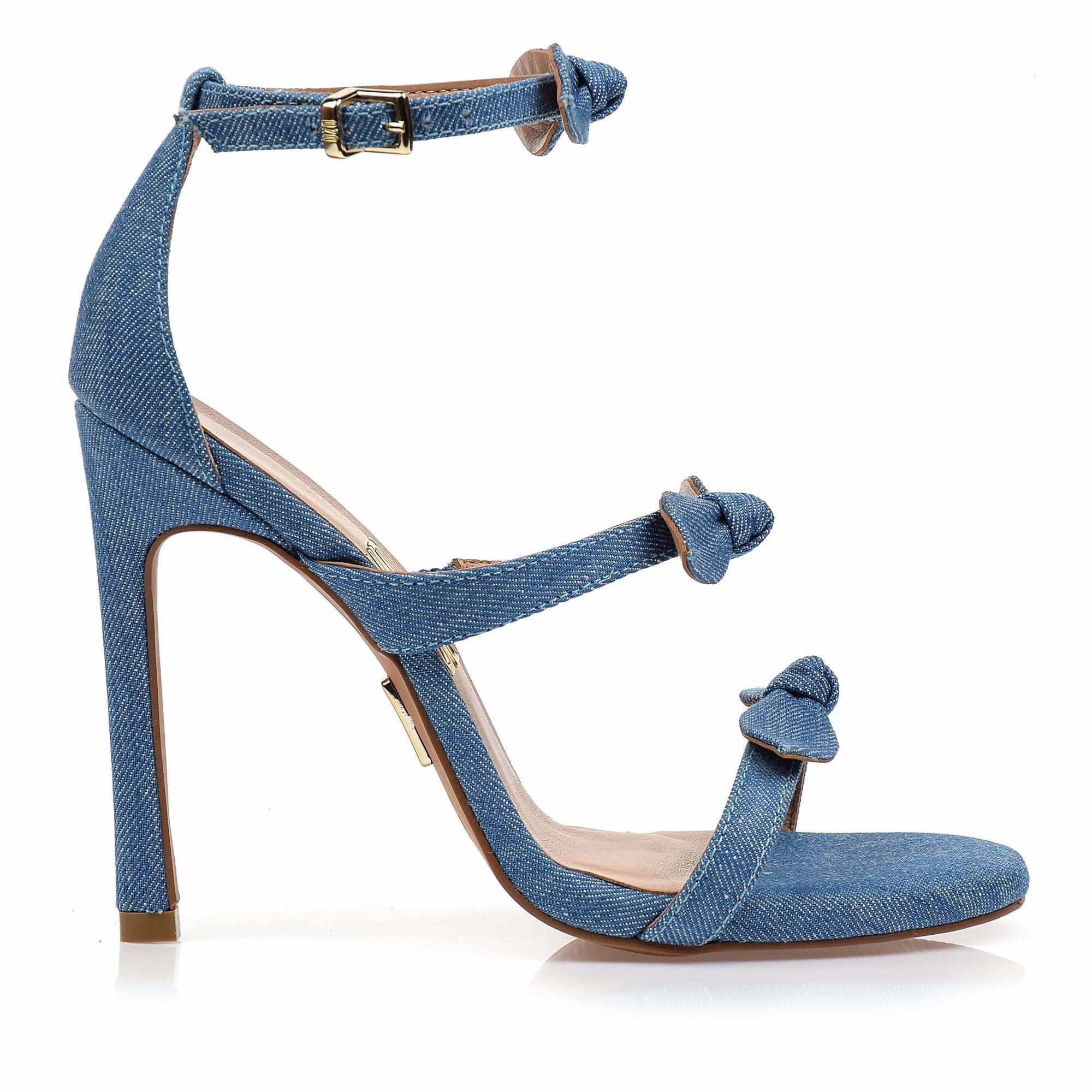 Sandália Salto Alto Light Jeans