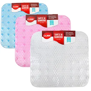 Tapete de Banheiro Quadrado PVC 44x43cm Sortido CK1834 - Clink