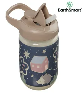 Copo Hydrate Straw Brilha no Escuro 350ml - Vital Baby Marrom