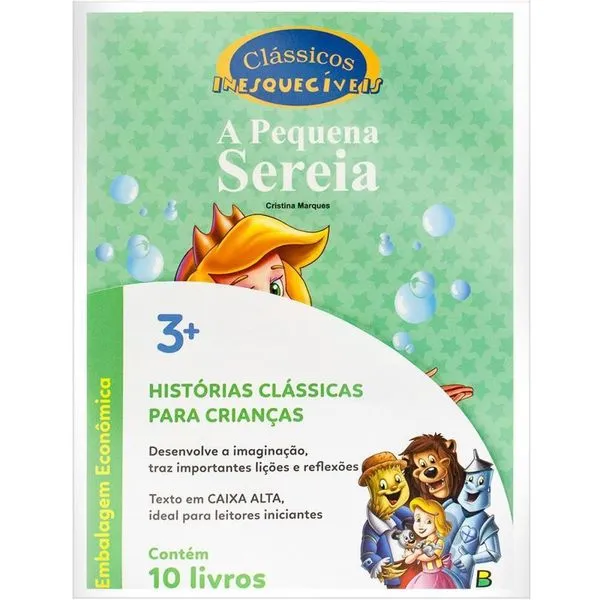 LIVRO INFANTIL ILUSTRADO CLASSICOS INESQUEC.8F. 20X27CM PCT.C/10