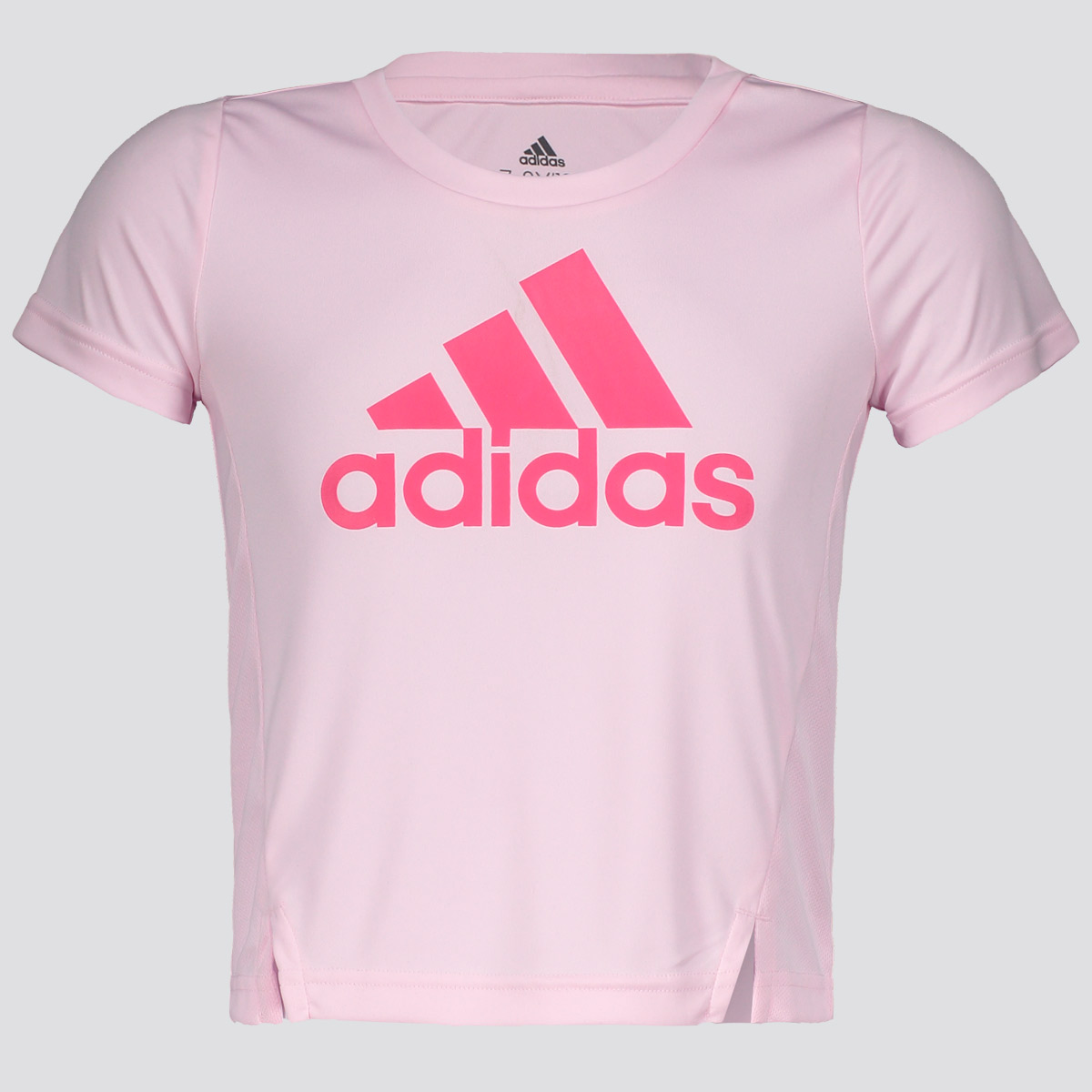 Camiseta Adidas Logo Juvenil Feminina Rosa