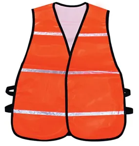 Colete Sinalização tipo inteiro laranja e branco - Brascamp
