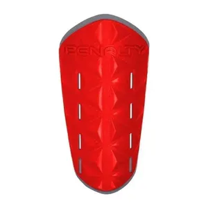 Caneleira Juvenil para Futebol Matis X com Proteção Shield Sys e Interior em EVA Vermelho Penalty Caneleira Juvenil Matis X para Futebol com Proteção Shield Sys Vermelho Penalty