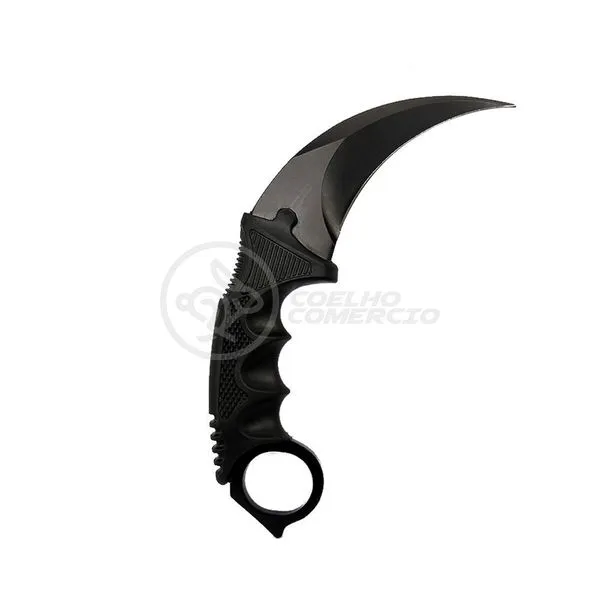 Knife Black Karambit Preto Inox Counter Strike