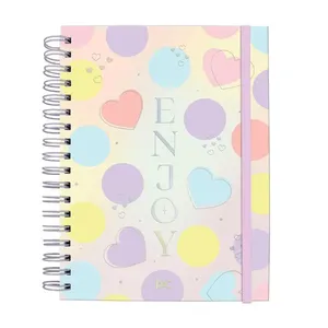 Caderno Colegial Smart Enjoy Capa Dura Com Elástico 80 Folhas 5345 - Dac