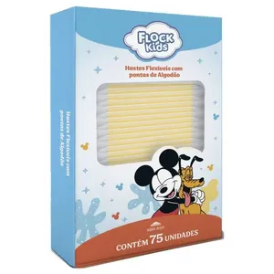 Hastes Flexíveis Flock Kids Disney 75 Unidades