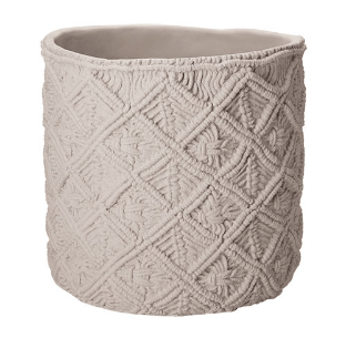 Cachepot de cimento 34,5X35cm cinza Mart