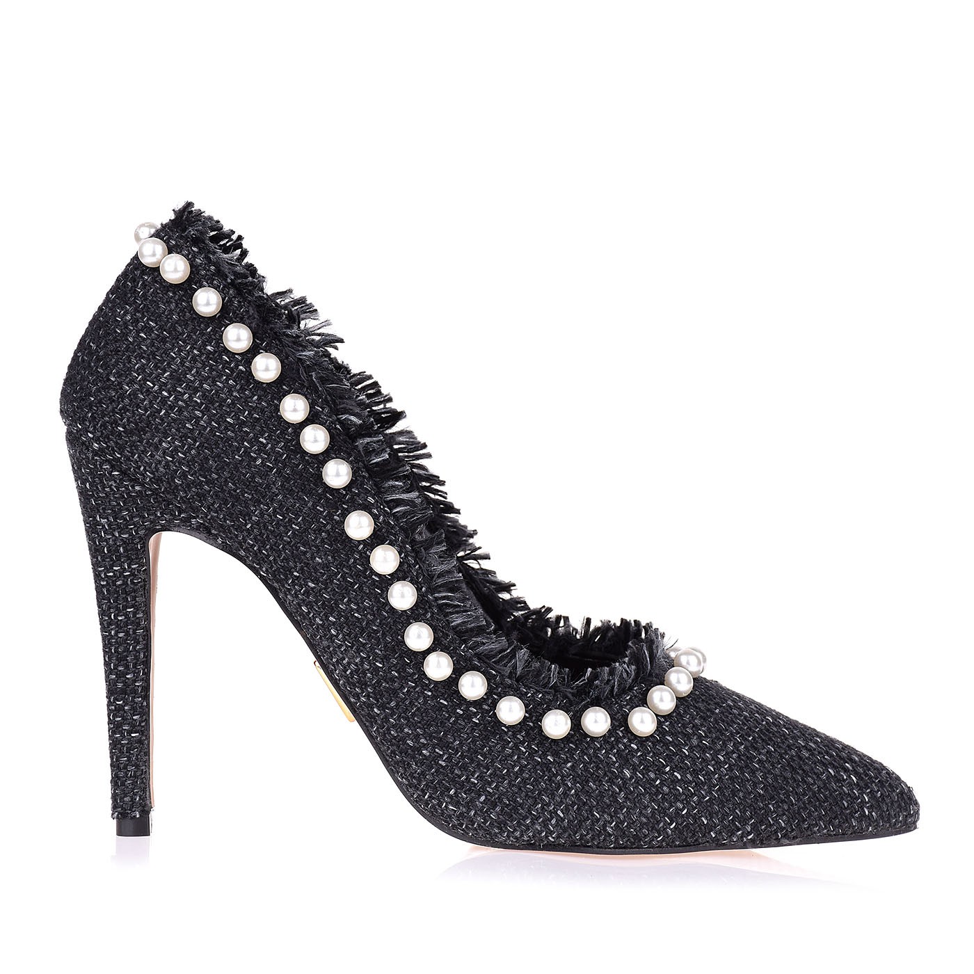 Scarpin Salto Alto Rustique Preto