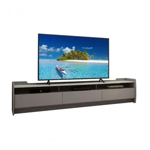 Rack Para Tv Sublime Cinza Com Off White - Gelius Móveis