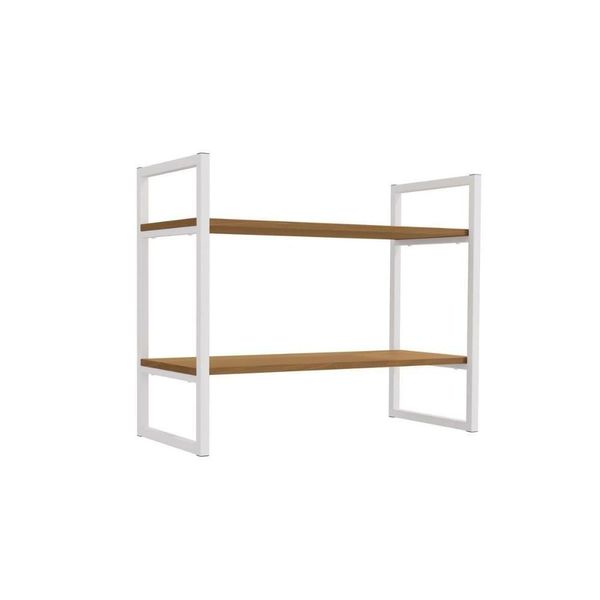 Prateleira Decorativa Quarto Bebê Industrial Li008 Canela-branco - Kappesberg