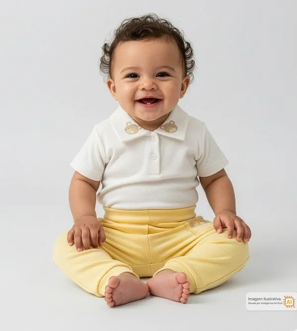 Conjunto Body Tigrinho Cru - M