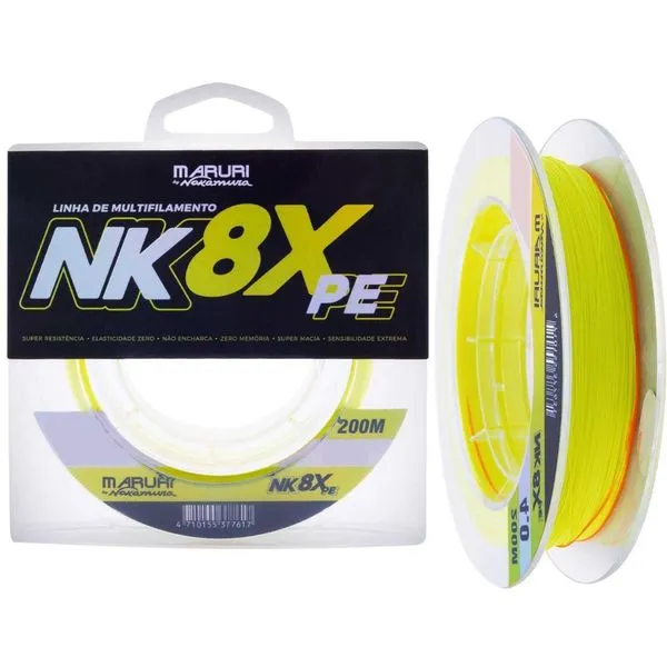 Linha Multifilamento Maruri By Nakamura Nk 8x 0,33mm 38.9lb 200m
