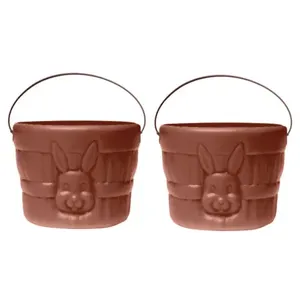 Kit com 2 Cestas para Colocar Doces Chocolates para Pascoa e Festas Grande