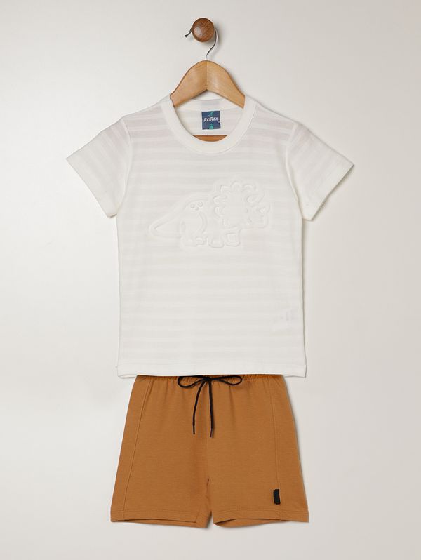 Conjunto Curto Infantil Para Menino - NATURAL 3