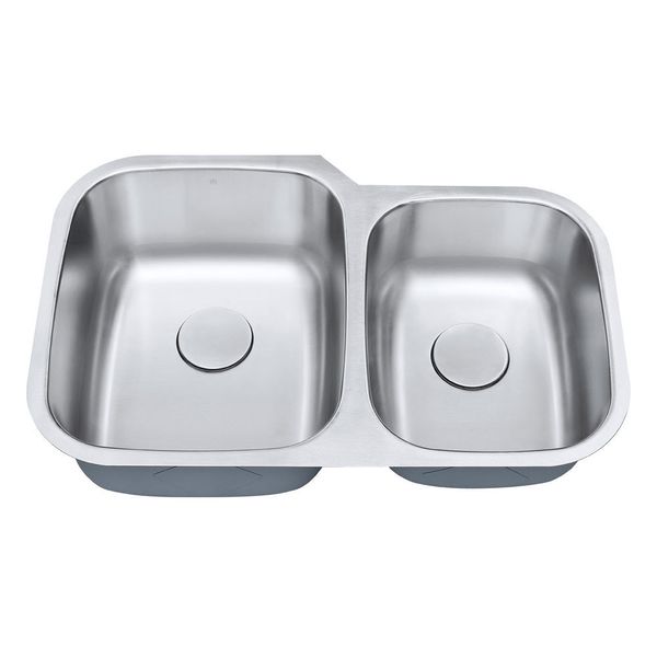 Cuba De Cozinha Aço Inox 1mm Escovado C201 81,3x52,7x22,8 Cm Aço Escovado