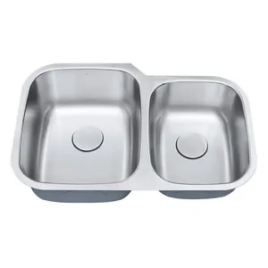 Cuba De Cozinha Aço Inox 1mm Escovado C201 81,3x52,7x22,8 Cm Aço Escovado