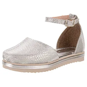 Sandália Infantil Feminina Espadrille Bella Ninna 12081 PRATA 20