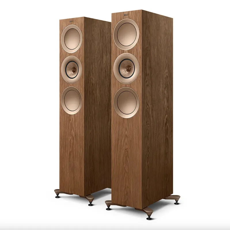 KEF R7 Meta - Caixa Acústica Torre de Alta Performance ( Gloss Black, Par )