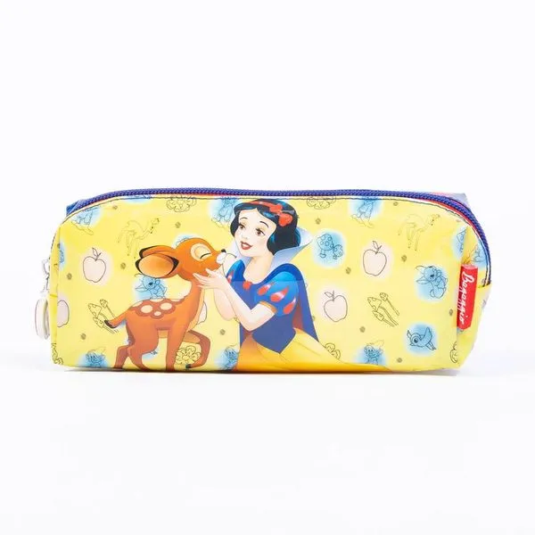 Estojo Escolar Feminino Branca de Neve Azul U / Azul