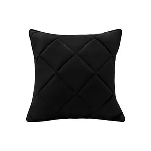 Almofada Decorativa Nina Matelassê 48X48 Corano Preto