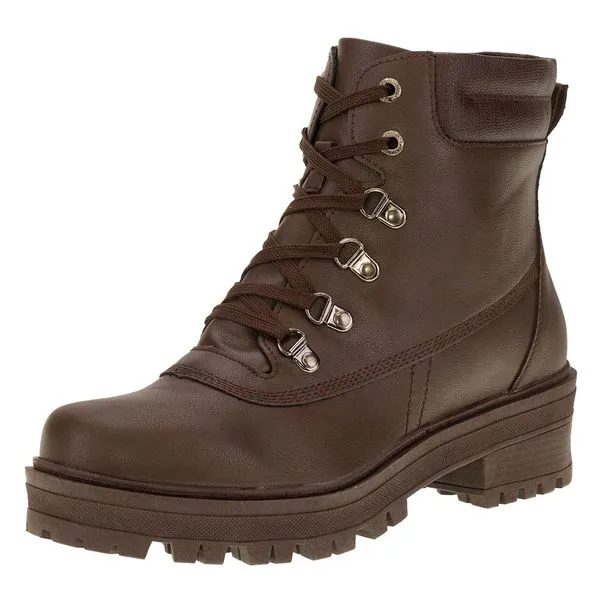 Bota Feminina Coturno Mooncity - 72095 CAFÉ 35