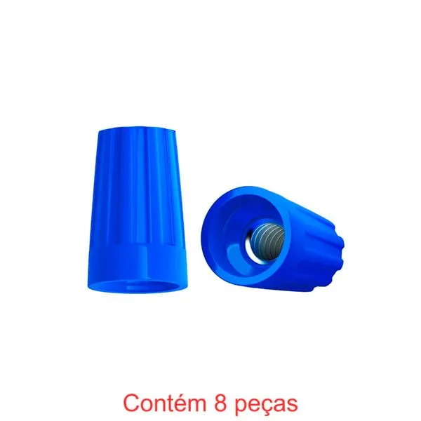 Conector De Torção 0,8-4,5mm Azul 8 Peças - Sforplast (MP)