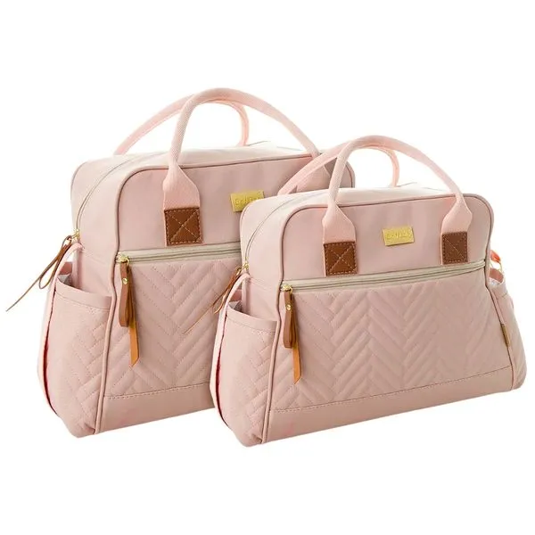 Kit Bolsas Maternidade Griff Baby 3051/3052 Rosé