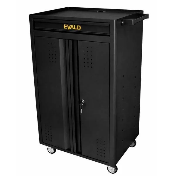 Rack Fechado para Computador EVNR-2 com 1 Gaveta em Aço Carbono 110cm EVALD Rack Fechado para Computador EVNR-2 com 1 Gaveta Aço Carbono EVALD
