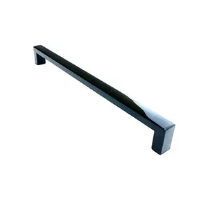 Kit Puxador Btr 1/2 224mm Indart Preto - 2 Peças 77741302