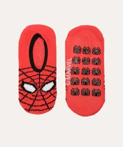 meia sapatilha infantil homem aranha vermelho 23 - 28