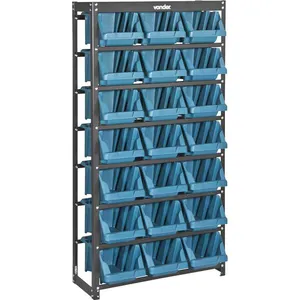Estante Metálica com Gavetas 21/7 Azul com 21 Peças - VONDER