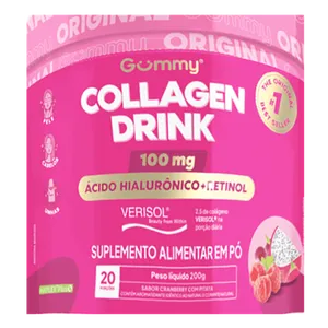Suplemento Alimentar Gummy Collagen Drink Cranberry com Pitaya 200g em Pó