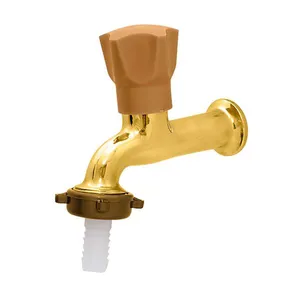 Torneira de jardim 1/2" Ramo 1130 amarela cromada Forusi