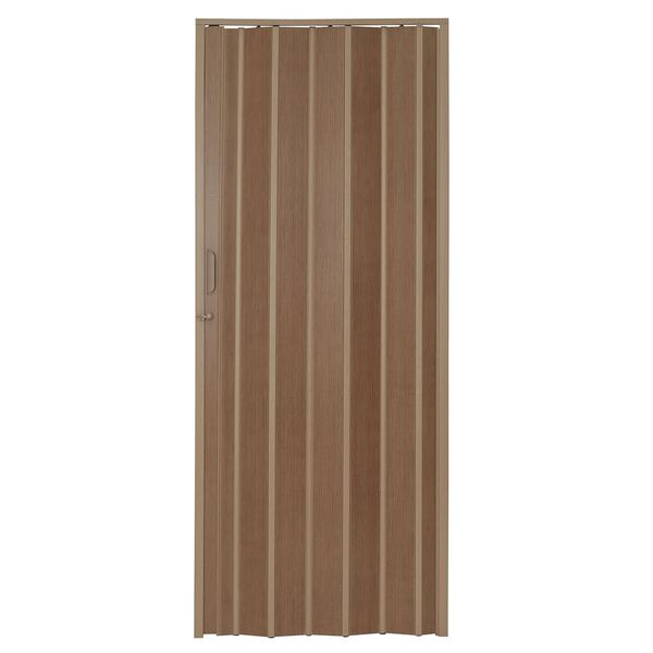 Porta Sanfonada Em Pvc Castanho Com Trinco 210X96CM Castanho BCF