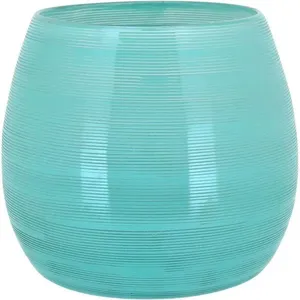 Juno Vaso 22X25X25Cm Vidro Verde