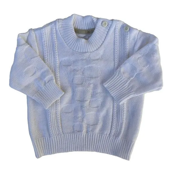 Blusa de Tricô Bernardo Tramas Branco M